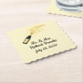 コースター結婚ズモノグラムの ペーパーコースター (アングル)