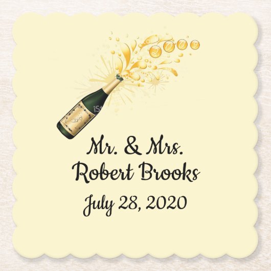 コースター結婚ズモノグラムの ペーパーコースター (正面)