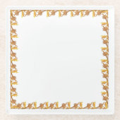 コースター縁ど-オブ・ゴールデン・アングルアイアン離れ・アイアンズ ガラスコースター (正面)