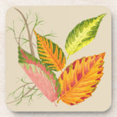 コースター芸術品を気取ったセットの秋 コースター (正面)