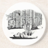 コースター落ちた – 同志（黒） コースター (正面)