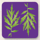 コースター葉セットのワイルドな(1) コースター (正面)