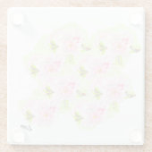 コースター：さくらんぼ花 ガラスコースター (裏面)