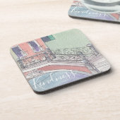 コースター"イタリアの水の色" コースター (左側)