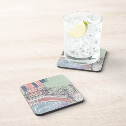 コースター"イタリアの水の色" コースター (右側)