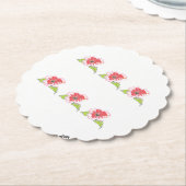 コースター：エキゾチックな花 ペーパーコースター (アングル)