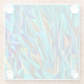 コースター:「オーバートン」、エメラルドグリーン ガラスコースター (裏面)