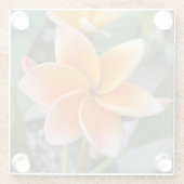 コースター、ガラス – プルメリア ガラスコースター (裏面)