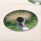 コースター_クラウンのクレーン_フロント&バック ラウンドペーパーコースター (アングル)