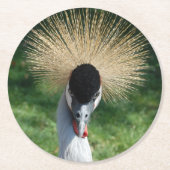 コースター_クラウンのクレーン_フロント&バック ラウンドペーパーコースター (正面)