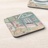 コースター「クリスタルコーブ水彩画」 コースター (左側)