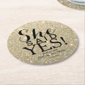 コースター – グリッターブライダルシャワー – 彼女はYesを述べた (アングル)