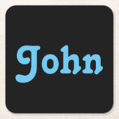 コースター・ジョン スクエアペーパーコースター (正面)