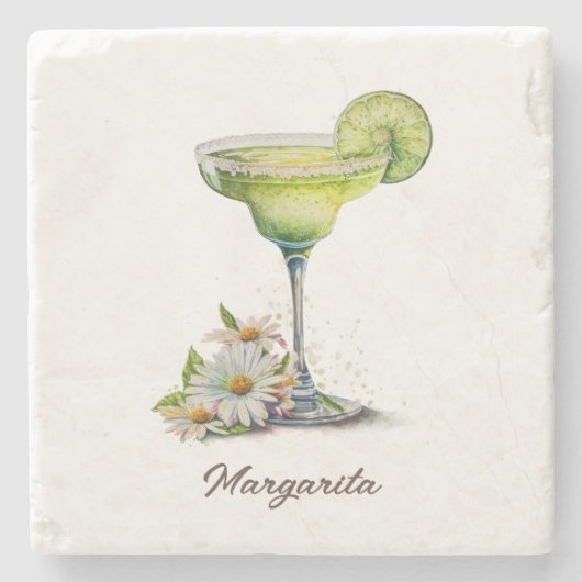 コースター、ストーン – マルガリータ ストーンコースター (正面)