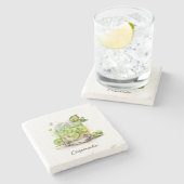 コースター、ストーン – Caiipirinha ストーンコースター (横)