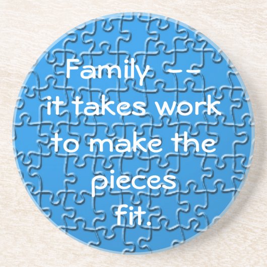 コースター-ファミリーが仕事のパズル コースター (正面)