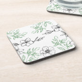 コースター – フラワーデザイン (左側)