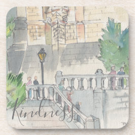 コースター「フランスの水彩画」 コースター