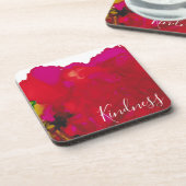 コースター「マゼンタフラワー」 コースター (左側)