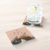 コースター、ミュー、ファーエバー ガラスコースター (アングル)