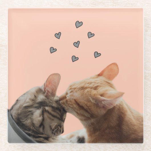 コースター、ミュー、ファーエバー ガラスコースター (正面)