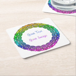 コースター – レース数々のライクカラー円形フレーム