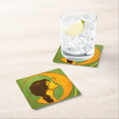 コースター – ヴィンテージ・ザ・レディーと月 (インサイチュ)