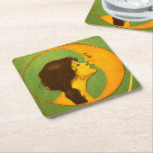 コースター – ヴィンテージ・ザ・レディーと月 (アングル)