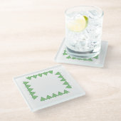 コースター – 三角形のクリスマスツリー (アングル)