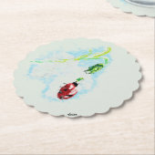 コースター：北アメリカの花 ペーパーコースター (アングル)