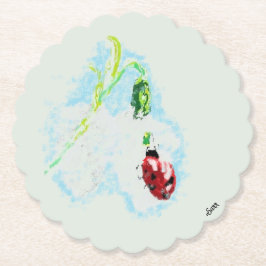 コースター：北米の花 ペーパーコースター