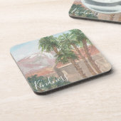 コースター「手のひら春水彩画」 コースター (左側)