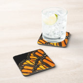 コースター（昆虫）オオカバマダラ、モナーク蝶の翼の上の黒 コースター (右側)