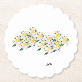 コースター：春の花の風 ペーパーコースター