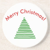 コースター – 曲線付き様式化されたツリー文字 (正面)