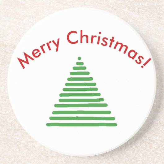 コースター – 曲線付き様式化されたツリー文字 (正面)