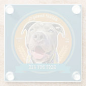 コースター/最高のボイビーラベルデザイン ガラスコースター (裏面)