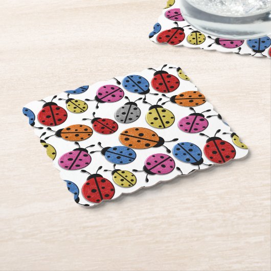 コースター – 板紙 – グリッターバグ (アングル)