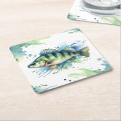 コースター – 水彩シリーズ：パーチ (アングル)