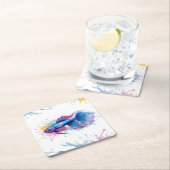 コースター – 水彩シリーズ： Betta Fish (インサイチュ)