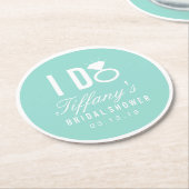 コースター-私はブライダルシャワーをします ラウンドペーパーコースター (アングル)