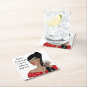 「コースター?飲み物は置かない」 スクエアペーパーコースター (インサイチュ)