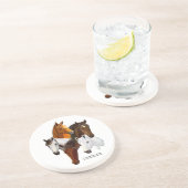 コースター、5人の馬頭部 コースター (側面)