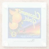 コースター – Claremont fruit crateラベル (裏面)