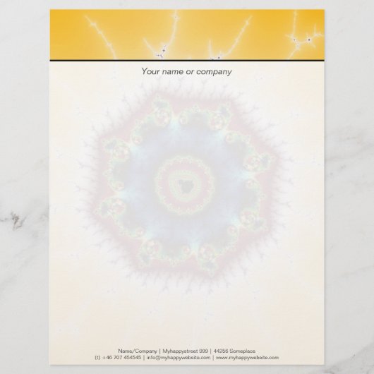 コースター – Fractal Art レターヘッド (正面)