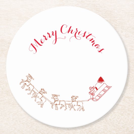 コースター – Santa and His Sleigh (正面)