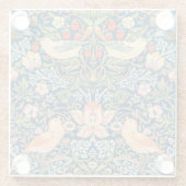コースター： WILLIAM MORRIS ：ストロベリー泥棒 ガラスコースター (裏面)