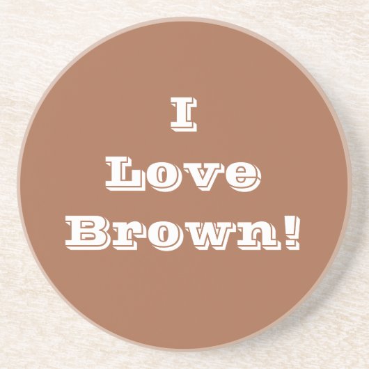 コースターI Love Brown コースター (正面)