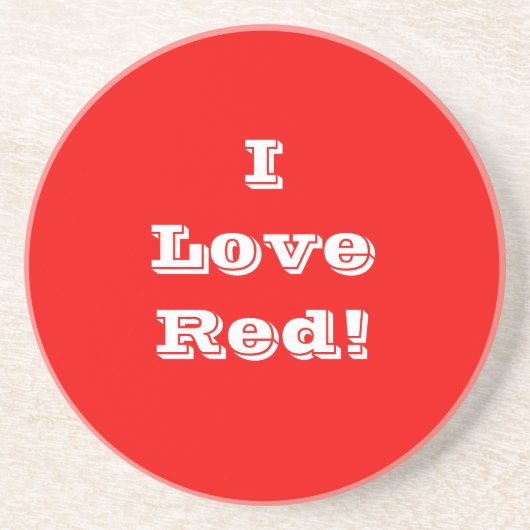 コースターI Love Red コースター (正面)