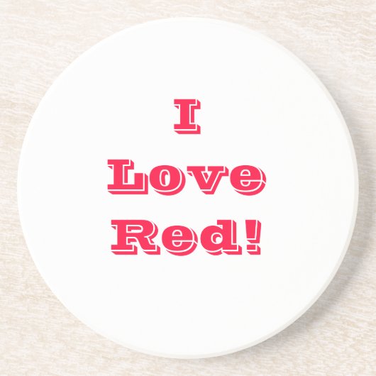 コースターI Love Red コースター (正面)